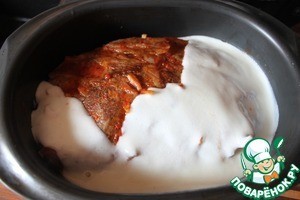 Мясо, запеченное в йогурте