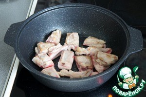 Молодой картофель с рёбрышками Молодой картофель с рёбрышками