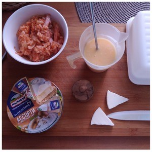 Необычный омлет с сырной начинкой Необычный омлет с сырной начинкой