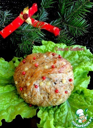 Новогодний мясной шар