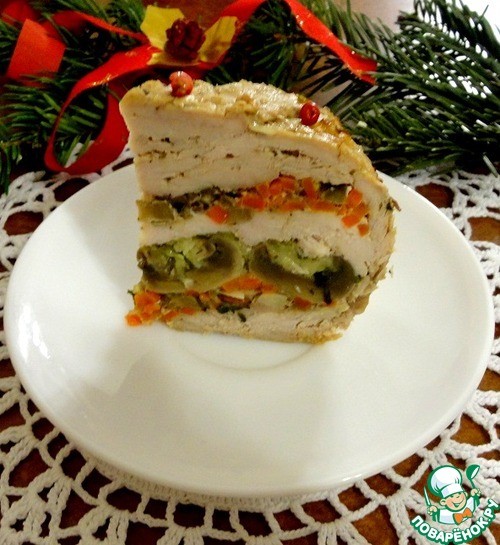 Новогодний мясной шар