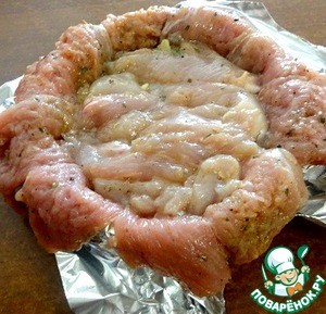 Новогодний мясной шар