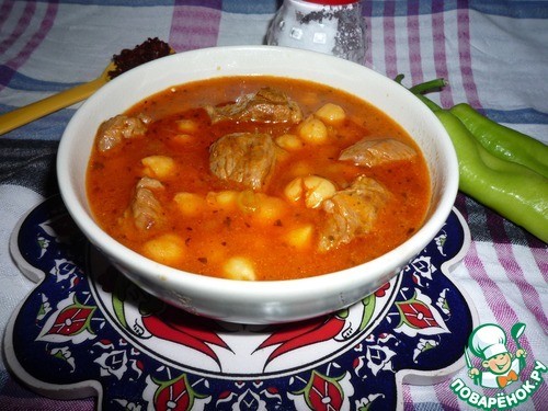 Нут с мясом