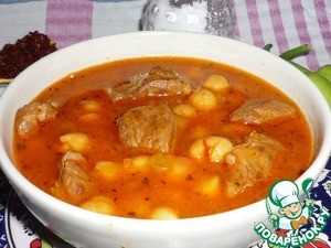 Нут с мясом