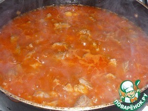 Нут с мясом