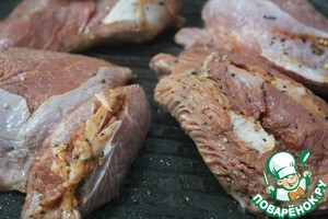 Огуречная закуска с индейкой гриль