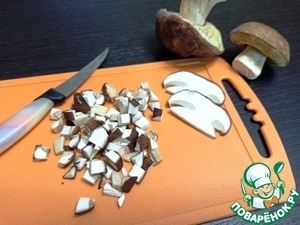 Омлет с белыми грибами и сыром Омлет с белыми грибами и сыром