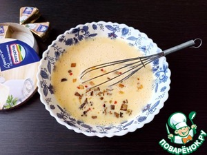 Омлет с белыми грибами и сыром Омлет с белыми грибами и сыром