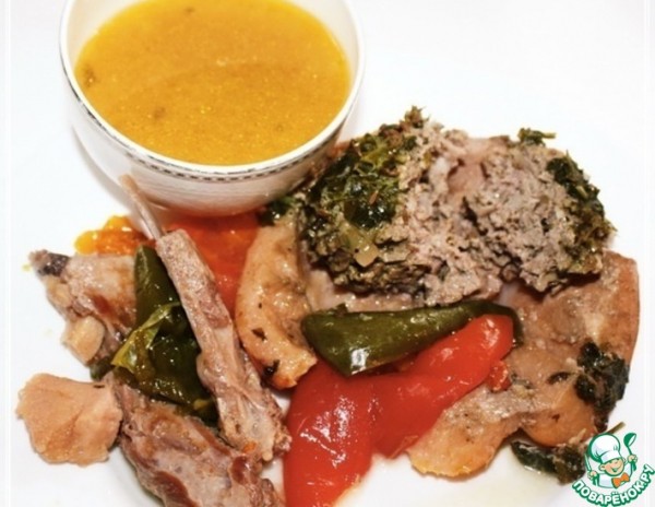 Оши Бехи-айва с рубленой бараниной Оши Бехи-айва с рубленой бараниной