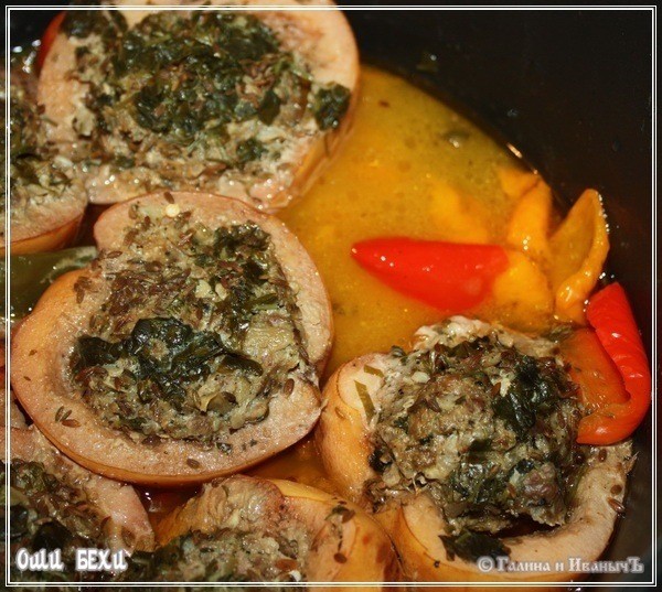 Оши Бехи-айва с рубленой бараниной Оши Бехи-айва с рубленой бараниной