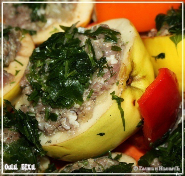 Оши Бехи-айва с рубленой бараниной Оши Бехи-айва с рубленой бараниной