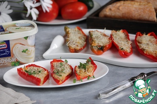 Острые перцы, фаршированные сыром Острые перцы, фаршированные сыром