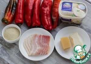 Острые перцы, фаршированные сыром Острые перцы, фаршированные сыром