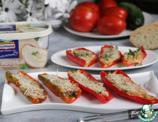 Острые перцы, фаршированные сыром Острые перцы, фаршированные сыром