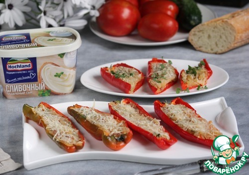Острые перцы, фаршированные сыром Острые перцы, фаршированные сыром