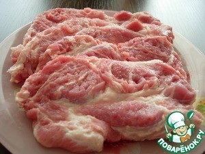 Отбивные из свинины "Радуга вкусов" Отбивные из свинины "Радуга вкусов"