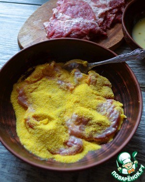 Отбивные в кукурузной поленте Отбивные в кукурузной поленте