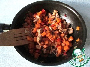 Овощи с бататом на сковороде