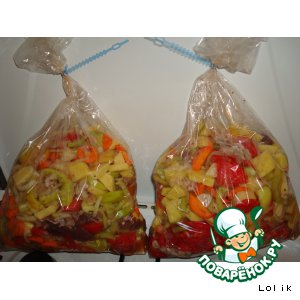 Овощное рагу в рукаве Овощное рагу в рукаве