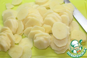 Овощной гратен с куриной печенью Овощной гратен с куриной печенью