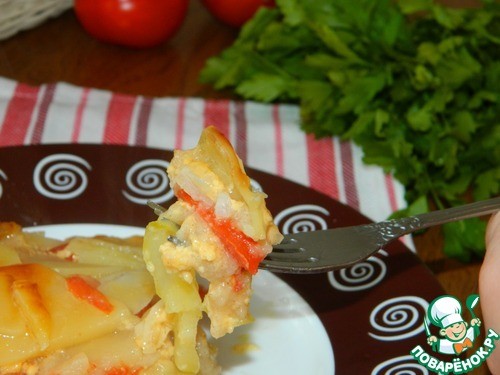 Овощной гратен в мультиварке