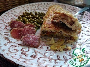 Овсяноблин с тушёной ранней молодой капустой Овсяноблин с тушёной ранней молодой капустой