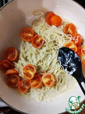 Паста с творожным сыром