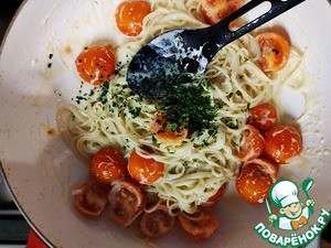 Паста с творожным сыром