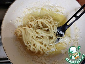 Паста с творожным сыром