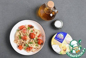 Паста с жареными помидорами Паста с жареными помидорами