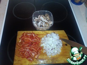 Паста со сметаной, грибами и сыром Паста со сметаной, грибами и сыром