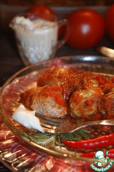 Пикантные голубцы в средиземноморском стиле