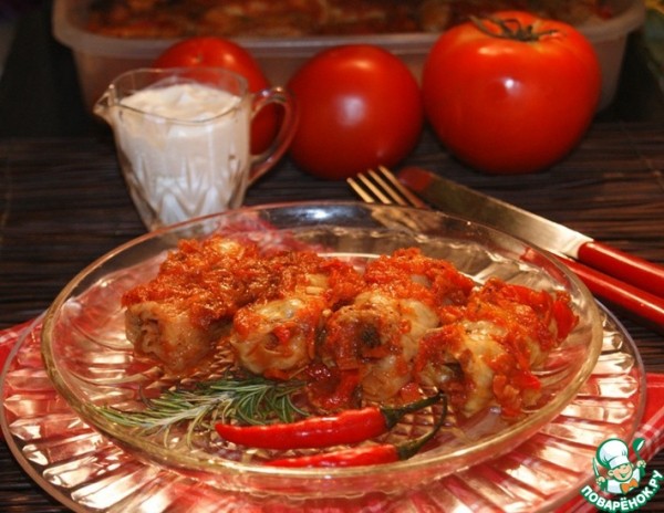 Пикантные голубцы в средиземноморском стиле