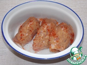 Пикантные куриные рулетики с сыром Пикантные куриные рулетики с сыром