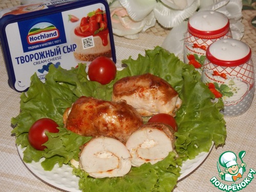 Пикантные куриные рулетики с сыром Пикантные куриные рулетики с сыром