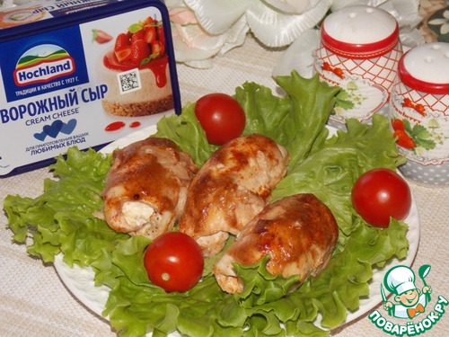 Пикантные куриные рулетики с сыром Пикантные куриные рулетики с сыром