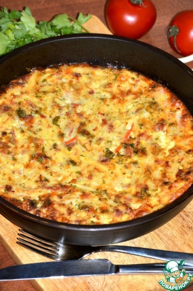 Пикантный гратен с тунцом Пикантный гратен с тунцом