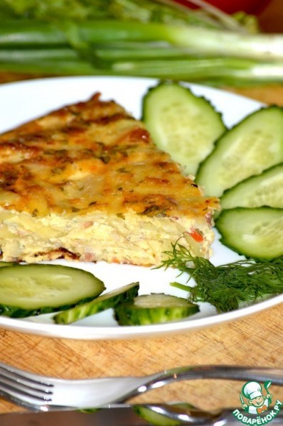 Пикантный гратен с тунцом Пикантный гратен с тунцом