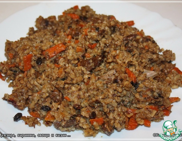 Плов "Девзира, баранина, овощи и казан"