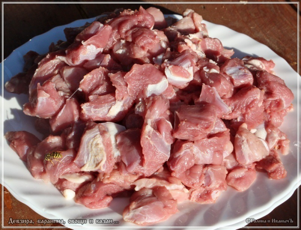 Плов "Девзира, баранина, овощи и казан"