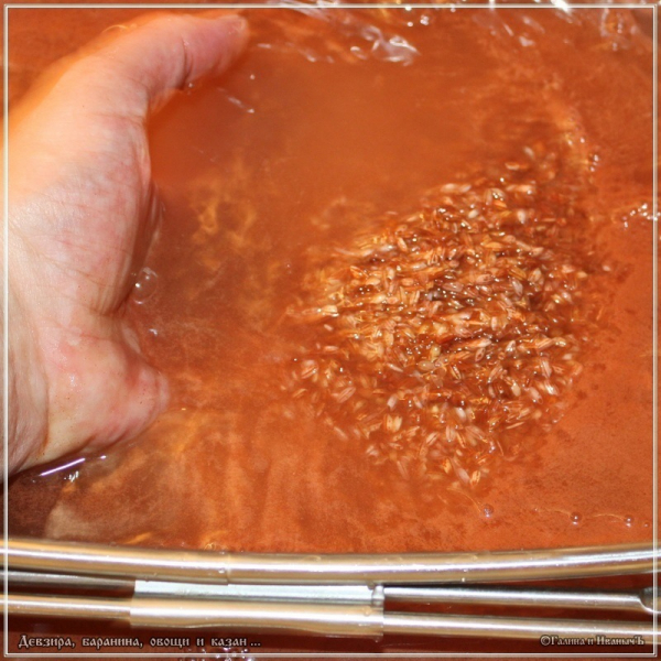 Плов "Девзира, баранина, овощи и казан"