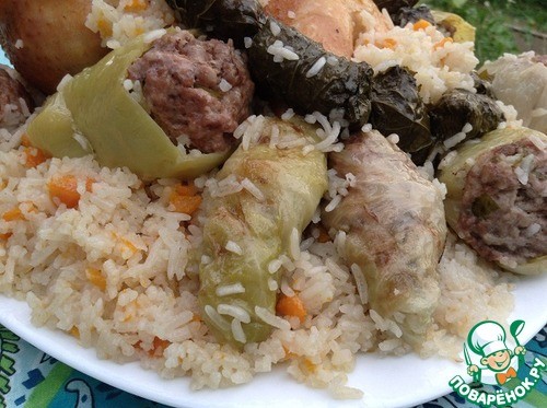 Плов "Калейдоскоп долмы"