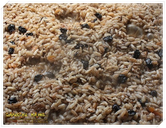 Плов на топленом масле "Сариёгли палов"