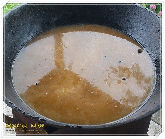 Плов на топленом масле "Сариёгли палов"