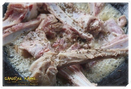 Плов на топленом масле "Сариёгли палов"