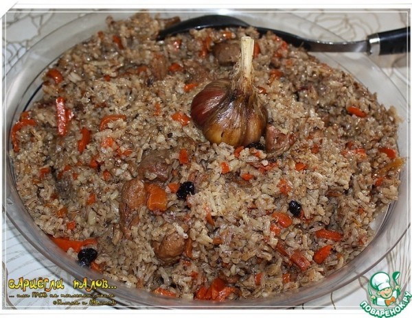 Плов на топленом масле "Сариёгли палов"