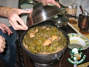 Плов с долмой по-маргилански Плов с долмой по-маргилански