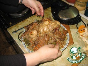 Плов с долмой по-маргилански Плов с долмой по-маргилански