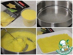 Полента с фасолью и шпинатом