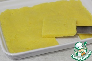 Полента с сальсой из фасоли